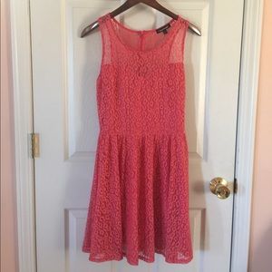 heartsoul Coral Lacy Dress - Size Small